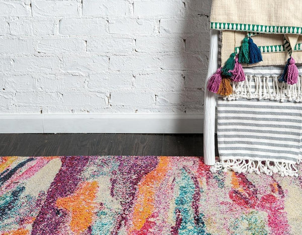 Zackery - Color Splash Faded Multi-Color Rug