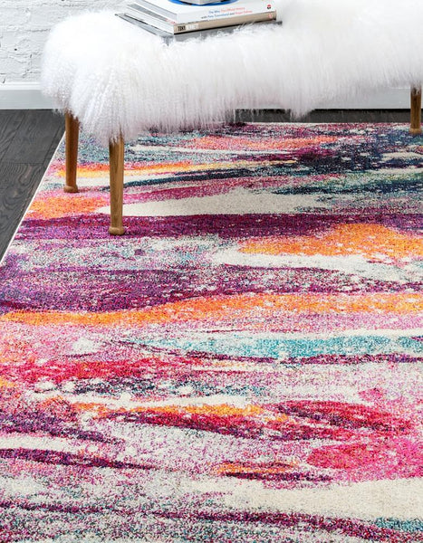 Zackery - Color Splash Faded Multi-Color Rug