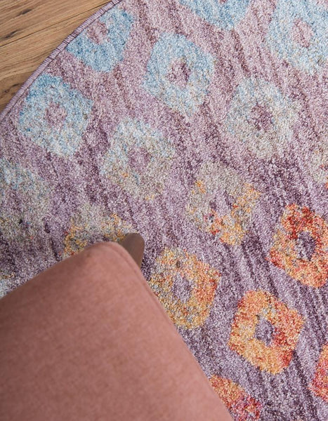 Devan - Rainbow Square Pattern Rug – Warmly