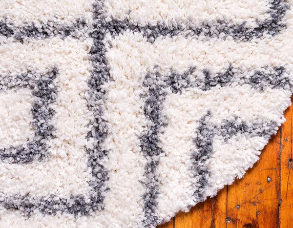 Roderick - Diamond Pattern Shaggy Rug – Warmly