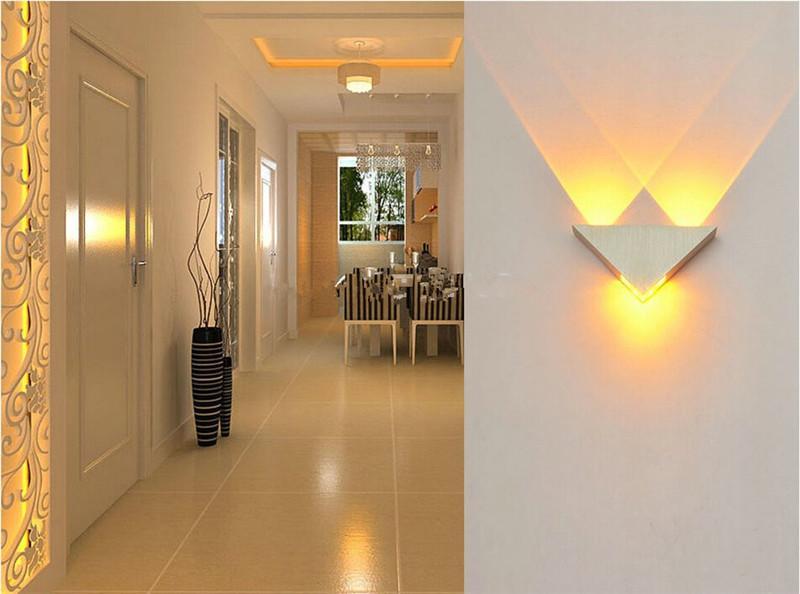 Modern LED Triangle Wall Lamp – Warmly