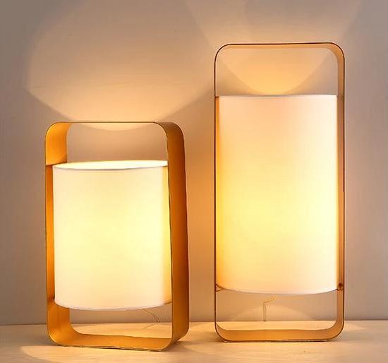 Nate - Modern Frame Floating Lantern Desk Lamp