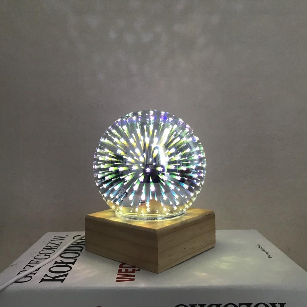 Modern Art-Deco Crystal Ball Night Light – Warmly