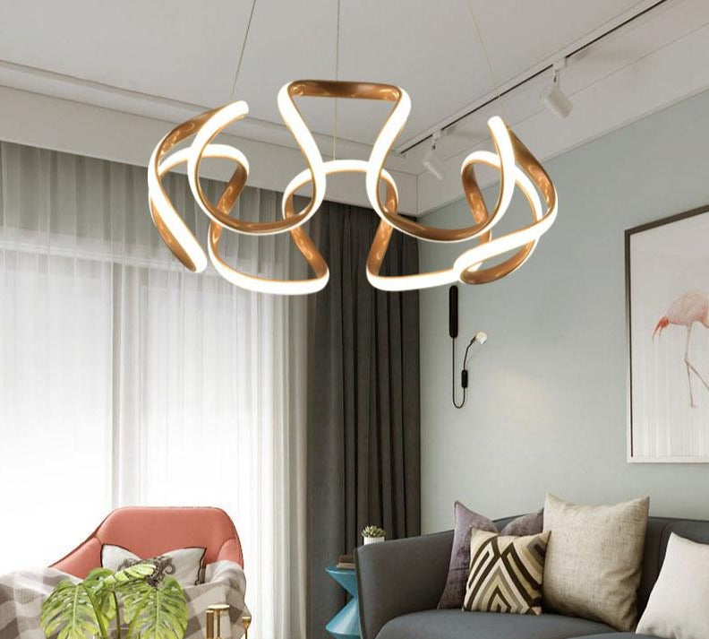 Rocco - Modern Abstract Chandelier – Warmly