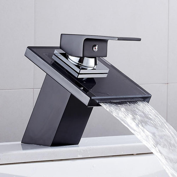 Belva - Solid Glass Bathroom Mixer Faucet
