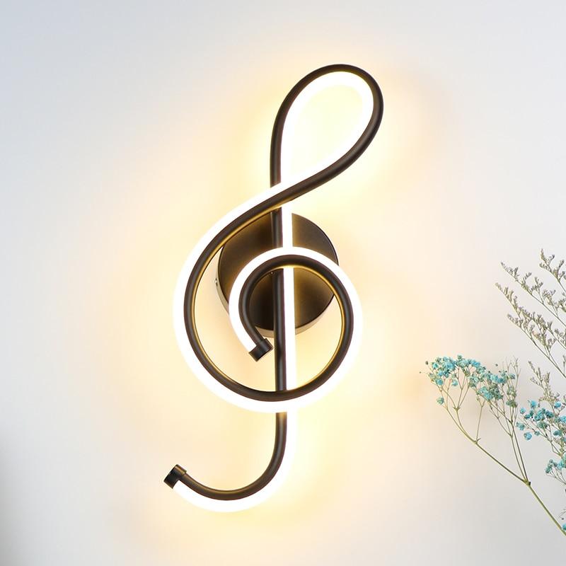 LED Music Note Wall Lamp – Warmly