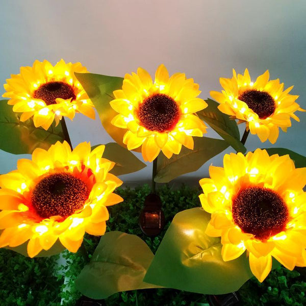 2 LED Sunflower Garden Lights