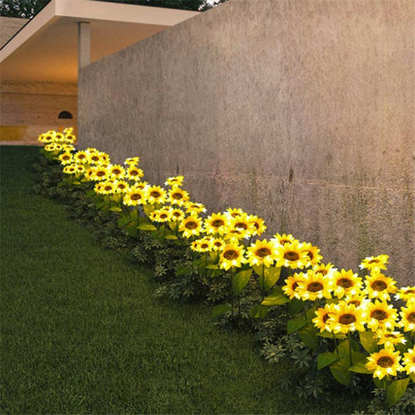 2 LED Sunflower Garden Lights β Warmly
