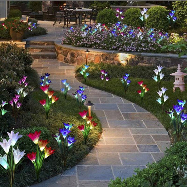 Artificial Lilies LED Garden Lights