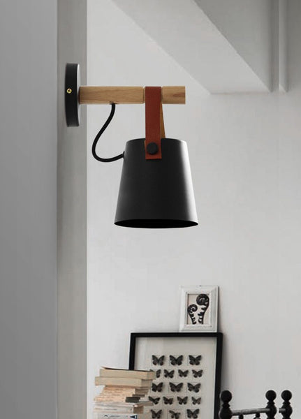 Christmas Lamp Nordic Style Hanging Decorative Wood LED Lantern