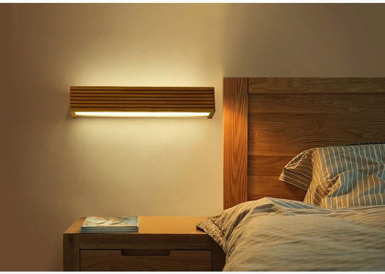 Statuto - Modern Nordic Wooden Wall Lamp – Warmly