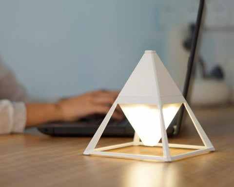 Pyramid Touch Activated Diamond Lamp – Warmly