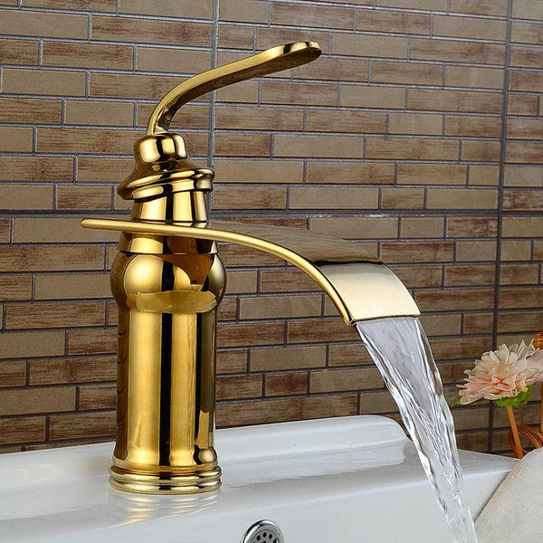 Ames - Vintage Brass Waterfall Faucet